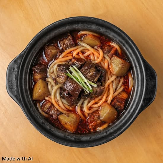 4. Braised Pork Potato Noodles 红烧肉土豆粉